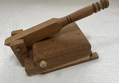 $79.90 • Buy Vintage Primitive Wood Tortilla Press   Dough Press Maker Made In México