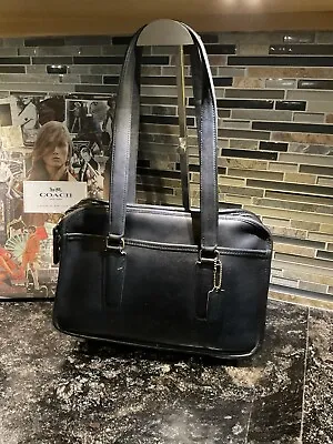 Coach Vintage Skinny Flight Bag Weekender Briefcase 9705 NYC Black • $599.99