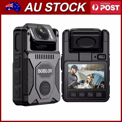 BOBLOV M7Pro Mini Body Camera Police 128GB Video Recorder 180° Rotate 4K Camera • $166.99