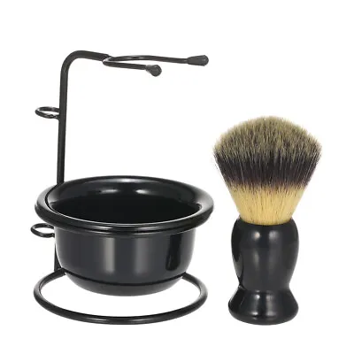 3 In 1 Men Shaving Brush Set  With Shaving Brush+Soap Bowl +Brush Holder I3K2 • $9.38