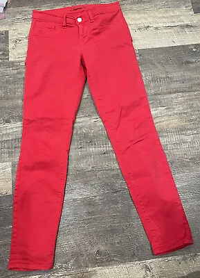 J Brand High Rise Red Skinny Jeans Women's Size 27 Valentines Day ❤️ • $10