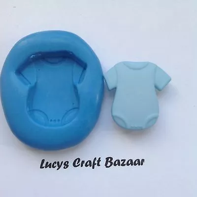 Silicone Mould New Baby Vest Sugarcraft Modelling Fimo Cup Cake Pop Chocolate  • £2.50