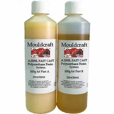 £19.89 • Buy MOULDCRAFT A2000L 1kg Fast Cast Polyurethane Liquid Plastic Casting Resin Kit