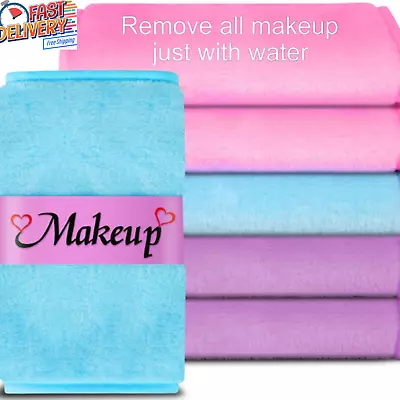 6 SUPERSOFT Microfiber Reusable Makeup Remover 12X6 Towel Cloths OnlyWaterRemove • $11.99