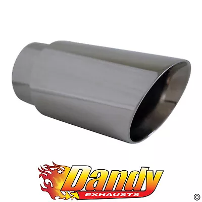 Exhaust Tip Angle Cut Inner Cone 2.5 Inch In - 3 Inch Out 6.5 Inch Long 304ss • $50