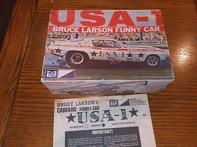 Orig Issue MPC BRUCE LARSON SS 396 CAMARO BOX/INSTRUCTIONS ONLY !!-#1-0745 • $27.71