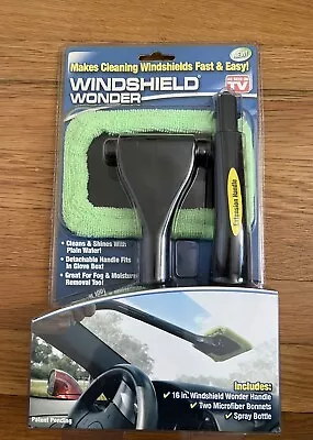 Telebrands Windshield Wonder As Seen On TV Cleaning Tool With Microfiber Pads • $12