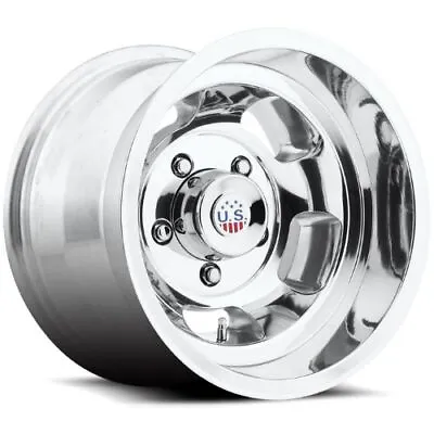 15x10 US Mags U101 INDY Polished Wheels 5x5.5 (-50mm) Set Of 4 CAPS SEPARATE • $968