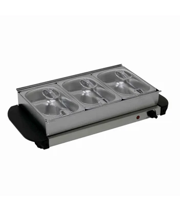 £39.99 • Buy 3x 2.5L Large Electric 3 Section Buffet Food Warmer Hot Plate Server