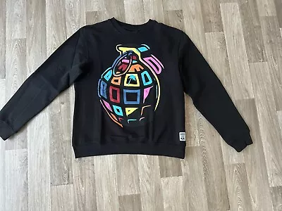 Trainer Spotter Grenade Sweatshirt Black Size Large NWOT • £20