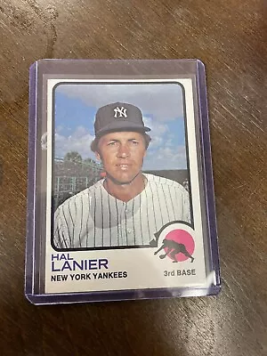 T.C.G 1973 Topps Baseball Harold Lanier #479 Base Yankees • $1.34