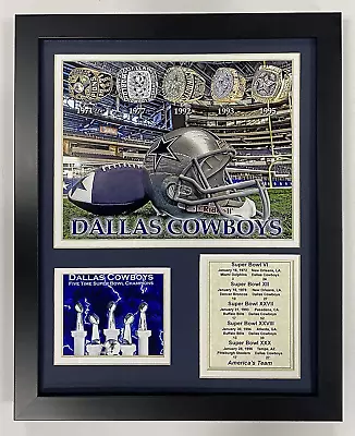 Dallas Cowboys Super Bowl Championship Rings Collectible | Framed Photo Collage  • $62.98