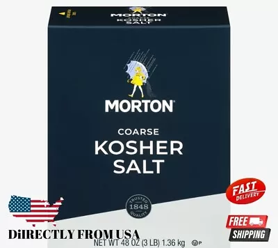 Morton Coarse Kosher Salt For Everyday Cooking Grilling Brining Shipping Free • $7.69