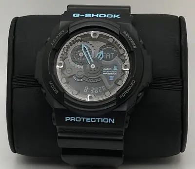 Casio G-SHOCK 5259 Men's Large Black & Blue Military Watch GA-300BA New Battery • $54.20