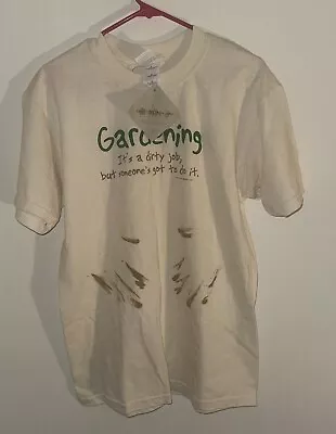 VTG Earth Sun Moon “ Gardening It’s A Dirty Job”T Shirt Mens Medium New • $25