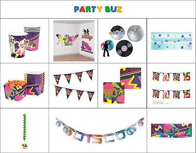 80's & 70's Party Disco Party Celebration Party Decorations Tableware • £4.99