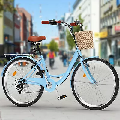 24 /26  1/7-Speed Beach Cruiser Bike Adult Womens Bicycle With Adjustable Seat • $179.99