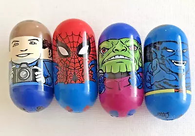 4 Mighty Beanz Marvel Comics Lot Peter Parker 37 Spider-Man 1 Beast 21 Skrull 7 • $8.99