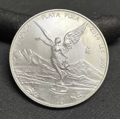 2014 Mexico Mexican SILVER Libertad 1 Onza Oz Bullion .999 Plata Pura Coin • $37.99