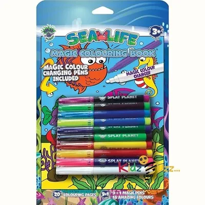 Magic Colouring Book Sea Life With Magic Colour Changing Pens • £15.97