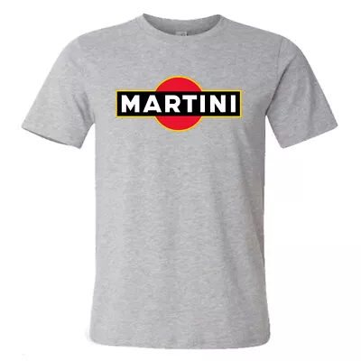 Martini Racing Team Logo Men's Grey T-Shirt Size S To 5XL • $18.99