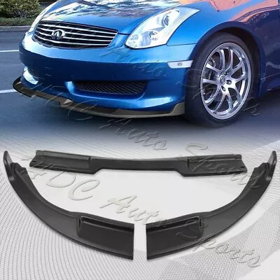 For 2003-2007 Infiniti G35 Coupe GT-Style Matt Black Front Bumper Spoiler Lip • $74.99