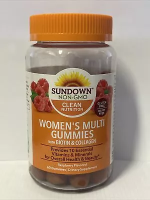 Sundown Non-GMO Women's Multi Gummies 60 Raspberry Gummies (1) 3/2024 • $15.99