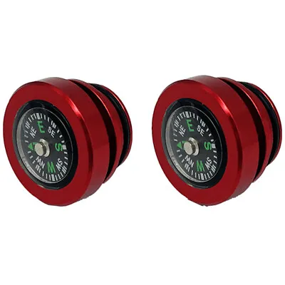 Car Cigarette Lighter Plug Cover Compass Type Socket Dust Button Universal Red#F • $21.81