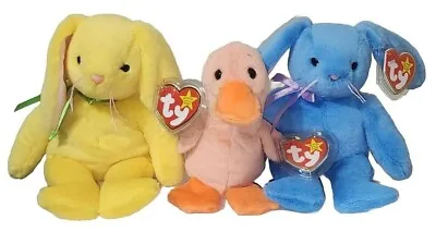 Ty Beanie Baby Set Of 3 MARSH QUACKER JAX & WILLOW 30th Anniversary LE NEW MWMT • $29.99