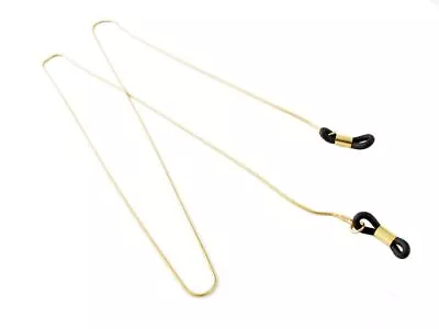 Calabria M-723 Gold Metal Eyeglass Necklace Retainer 29  Inch Durable Sm&La.Loop • $16.96