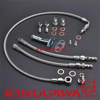 Kinugawa FOR Volvo 740 940 B230FT Turbo Oil / Water Line Kit W/Garrett GT25 GT28 • $70