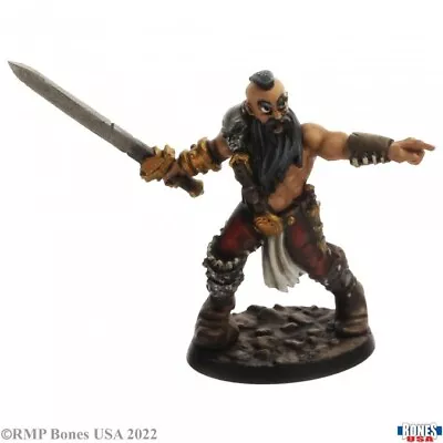 Reaper Bones USA 30102 GRIMKEL BLOODBEARD Unpainted • $4.95