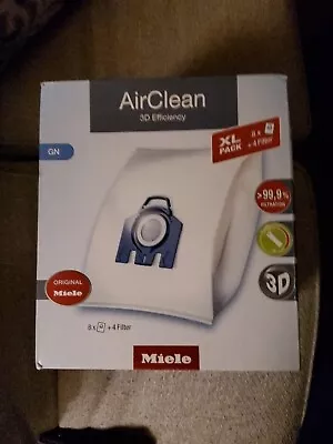 Miele AirClean XL Pack 3D GN Vacuum Cleaner Bags Pack Of 8 • $42