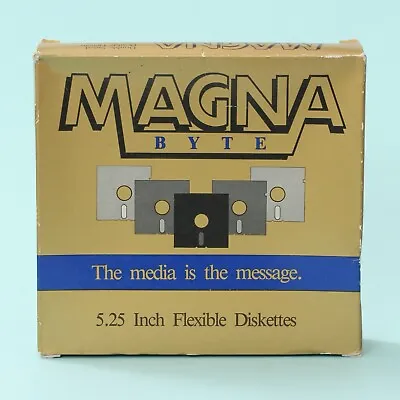 10-Pack MAGNA BYTE Double-Density 5.25” 5 1/4” Floppy Disks IBM PC XT AT  • £22.28