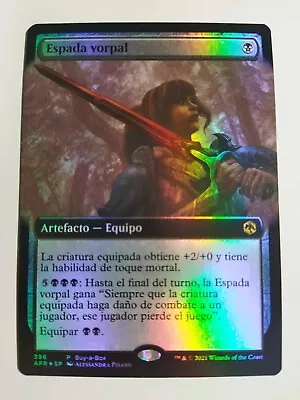 MTG Spanish Foil Vorpal Sword Buy A Box Promo NM • $1.95