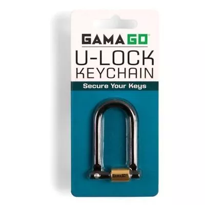GAMAGO U-LOCK KEY CHAIN X 2 SETS- Secures Multiple Keys -Home Car Bicycle Safety • $9.95