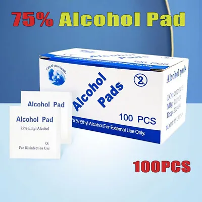 100 PCS Reynard Alcohol Pad Wipes Sterile 75% Medical Isopropyl Skin Swabs AU • $6.96