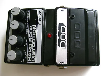 Vintage DOD FX57 Hard Rock Distortion With Reverb Guitar Effect Pedal USA • $65