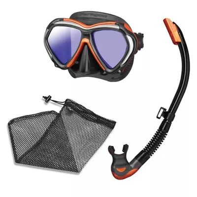 TUSA M-2001S Paragon Mask Platina II Semi-Dry Snorkel DiveCatalog Mesh Bag • $274