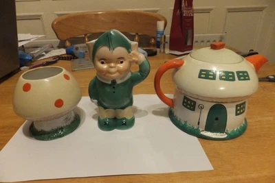 £199.99 • Buy Shelley-mabel Lucy Attwell-boo Boo Tea Set-large Tea Pot-3 Items