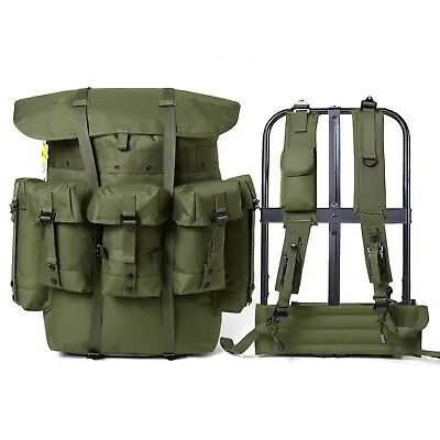 AKMAX Military Issue ALICE Pack Large Rucksack Army Bag With Frame/Straps OD • $129.99