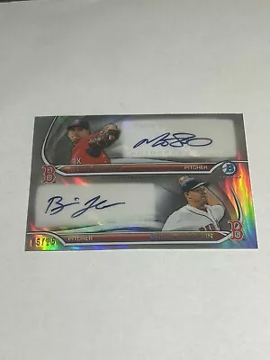 2014 Bowman Platinum DUAL AUTO Matt Barnes/Brian Johnson #d 6/25 Red Sox UCONN • $19.99