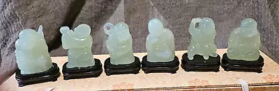 Antique / Vintage  Jade Buddha Figures Collection In Presentation Box Chinese • £90