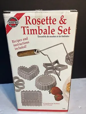 NORPRO Rosette And Timbale Vintage Set Open Box NEW! • $14.99