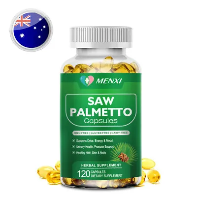 120Pcs Saw Palmetto Capsule Premium Prostate Supplement For Hair Nail Health AU • $18.39