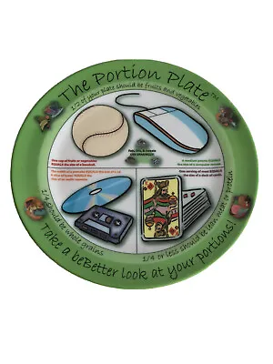 The Portion Plate- 10 Inch Plates - Meal Measure Portion Control Plate Diet • $15.99