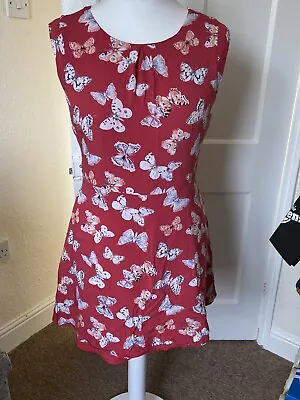 Oasis Butterfly Tea Dress. Size 12 • £9.99