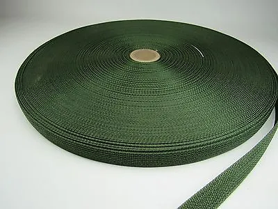 3/4 Inch 25 Feet Military OD Green NYLON Medium Webbing • $15.98