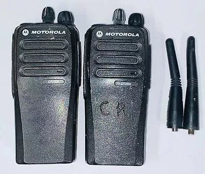 Set Of (2) Motorola CP200D Radios UHF 403-470 MHz ANALOG • $160