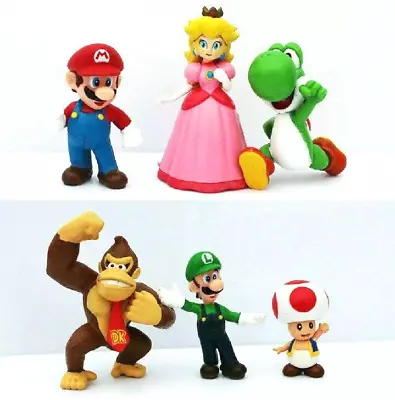 New Nintendo Super Mario Bros 6 Figures • $14.99